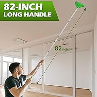 Vista 2 de RONSUNG Wall Cleaner Triangle Mop with 82'' Long Handle - Wall Scrubber, Cleaning Washer Tool with 6 Pads for Clean Walls, Ceiling, Windows, Floors