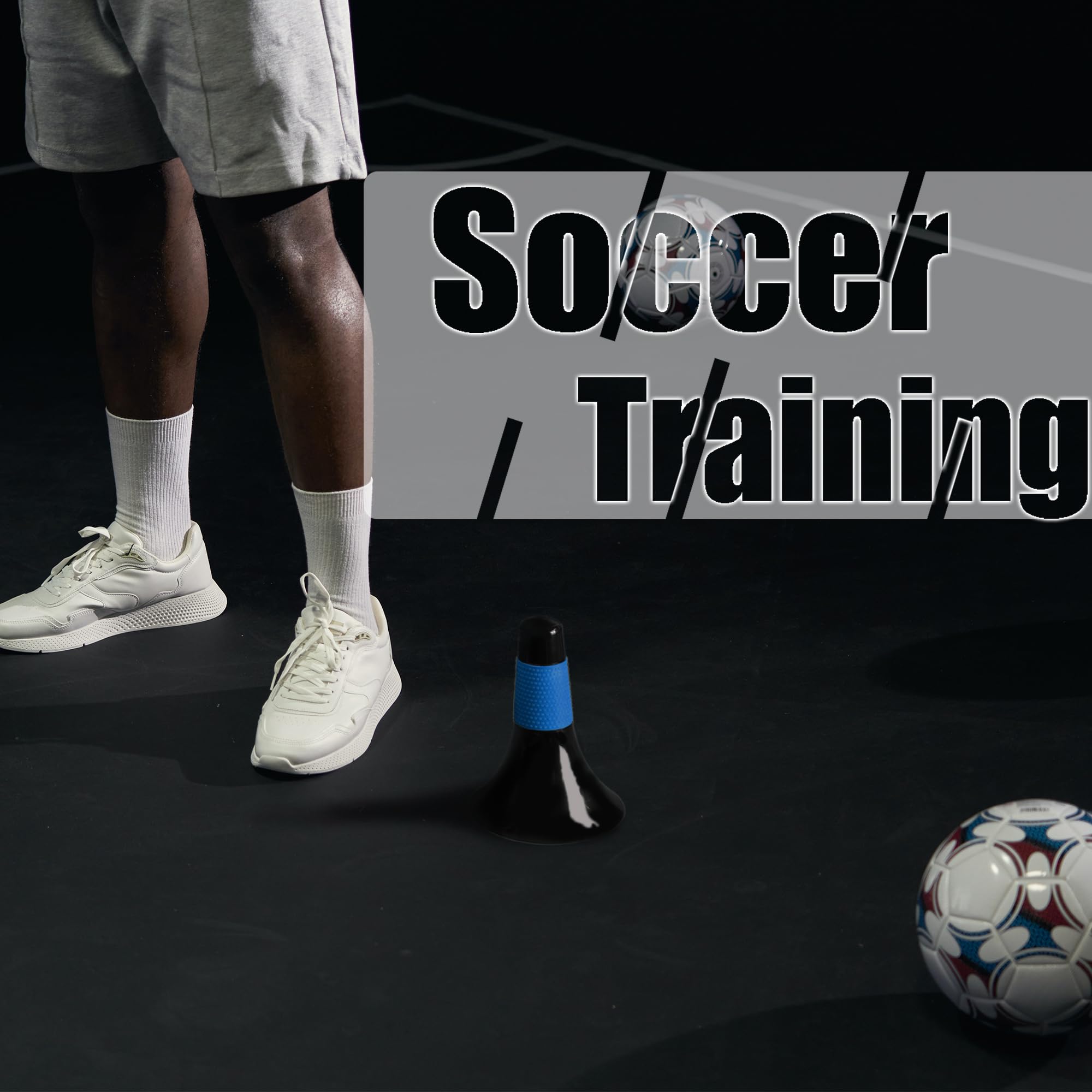 12 conos de entrenamiento deportivo de 9 pulgadas de plástico para patinaje, con bolsa de transporte para niños, fútbol, baloncesto, práctica