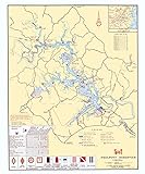 1971 Map of Philpott Lake Virginia