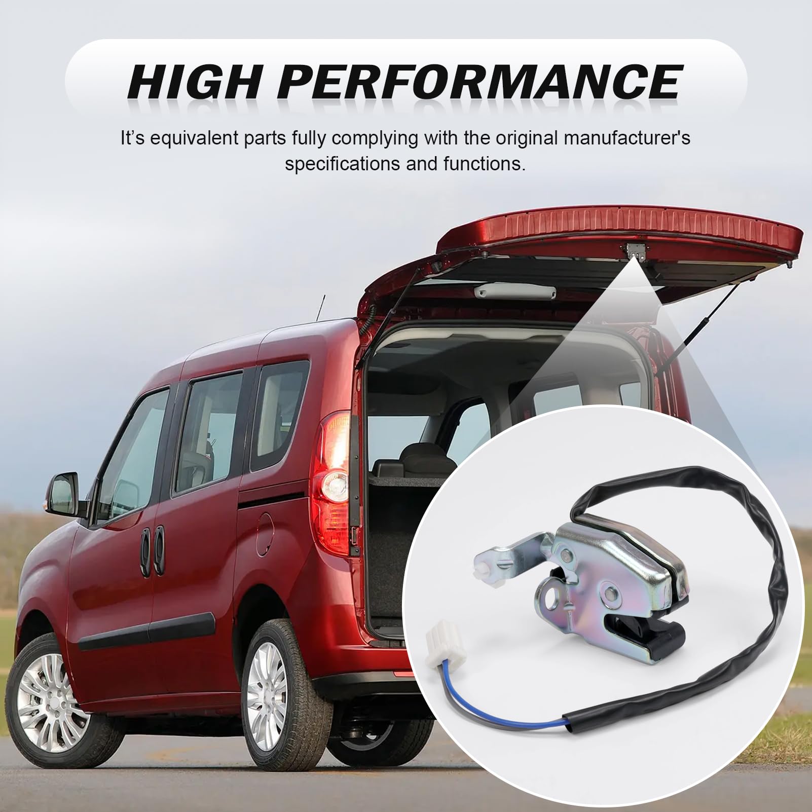 Attuatore per serratura posteriore sinistra compatibile con Doblo I (2001-2010) e Doblo I Cargo (2000-2010) (Codici: 46821518, 51757821)