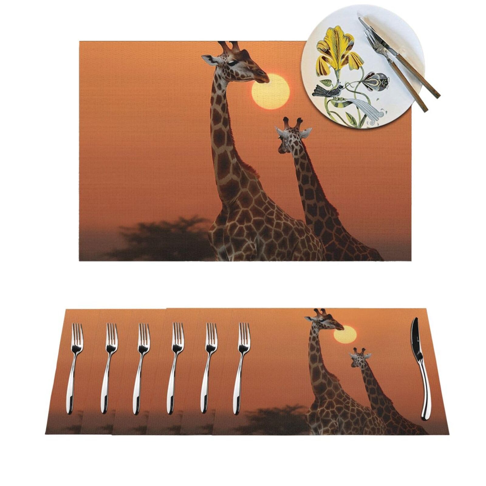 Set de table PVC antidérapant pour protéger la table des taches lors des repas