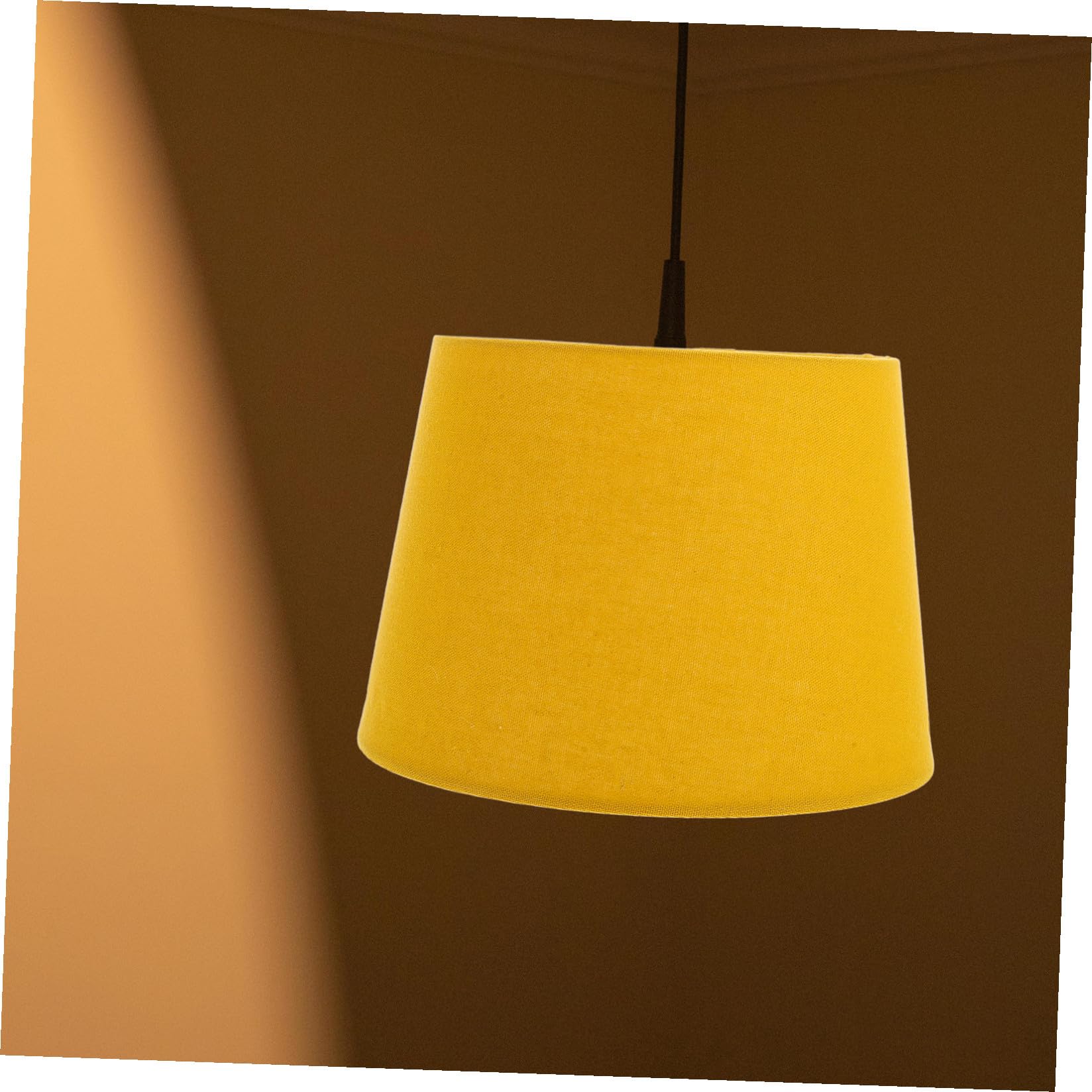 DOITOOL Pantalla de Lámpara de Mesa y Pie E27/e14 Cubierta de Tela Rústica Ajustable Pantalla de Lámpara Colgante para Dormitorio Estilo Campestre Opción Repuesto 1 Unidad