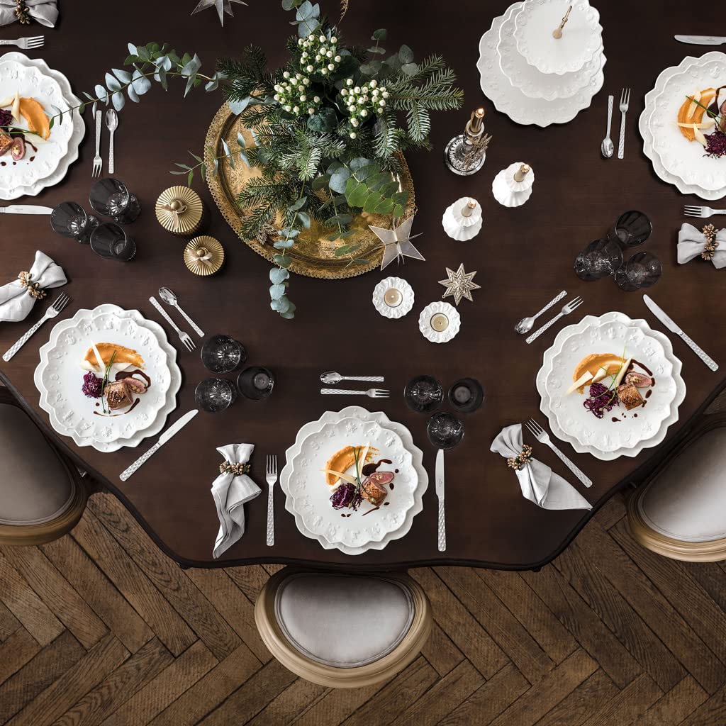 Villeroy & Boch Toy's Delight Royal Classic Kaffeeservice 18-teilig, Geschirrset für 6 Personen, 6X Frühstücksteller (23 cm), 6X Kaffeetasse mit Untertasse (260 ml), Weihnachtsgeschirr, Porzellan