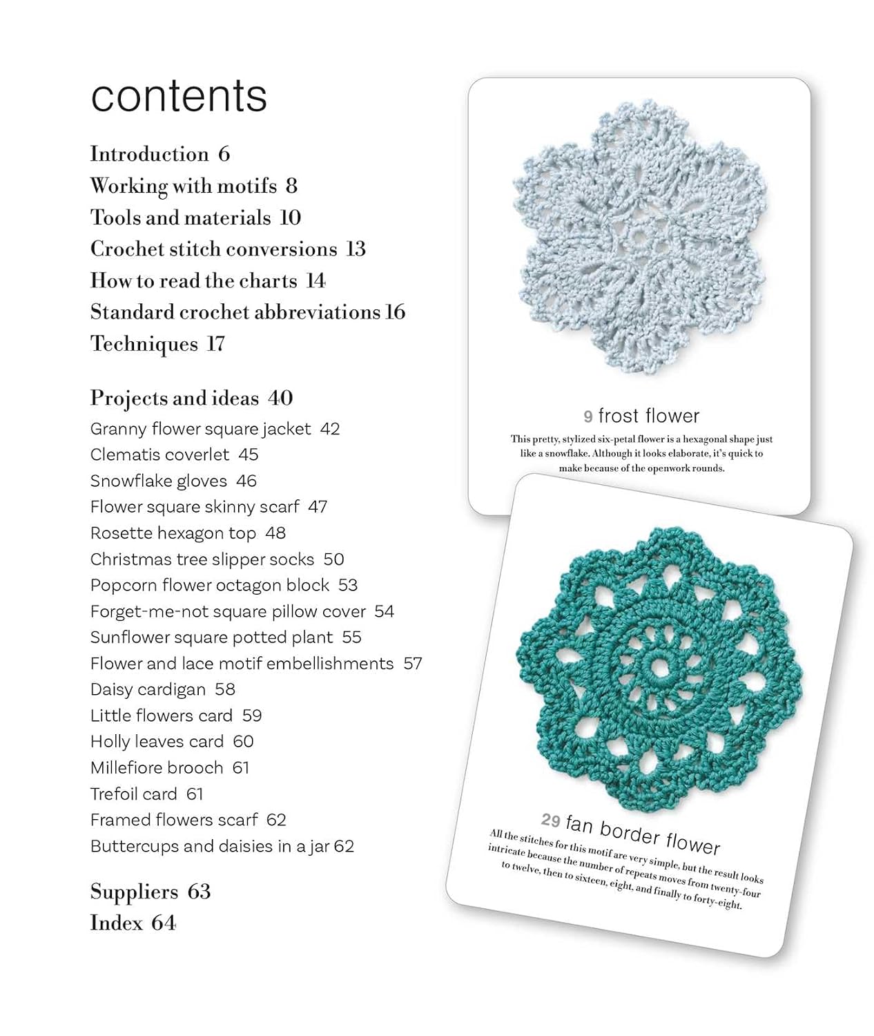 Granny Square and Crochet Motif Card and Book Set: 50 cards and a 64-page book: Patterns for flowers, leaves, and more      Paperback – September 9, 2025