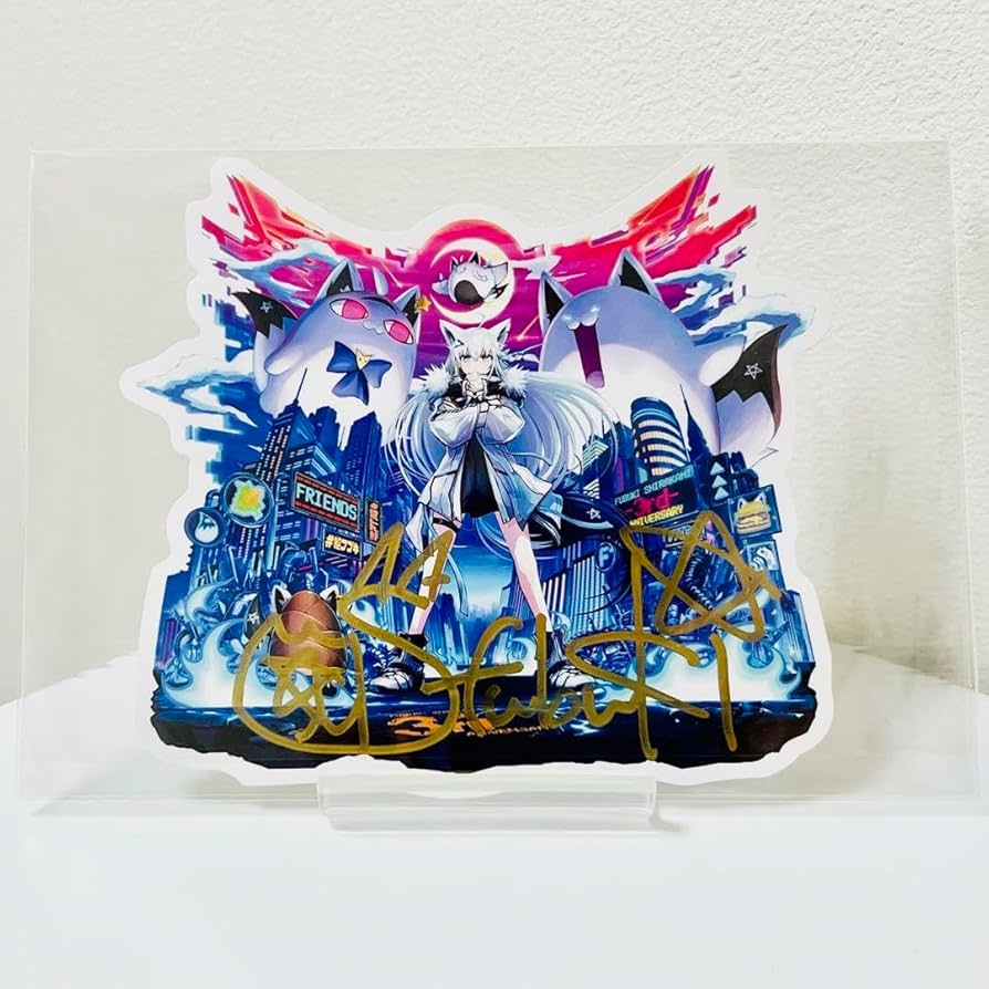 白上フブキ 活動3周年記念 直筆サイン入りポストカード Amazon.co.jp: ボイスなし ◇ 白上フブキ直筆サイン入り