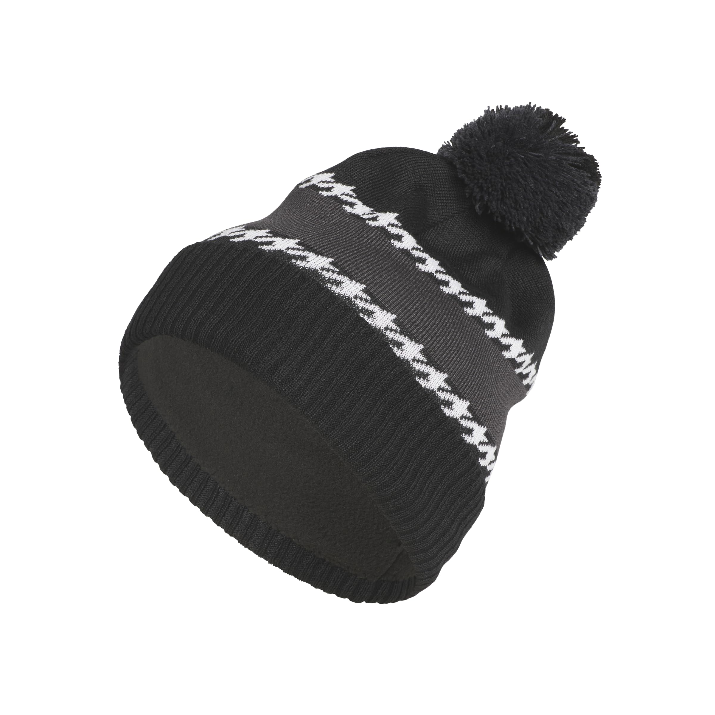 adidas Golf Men's Standard Cold.RDY 3-Stripes Golf Pom Beanie, Black