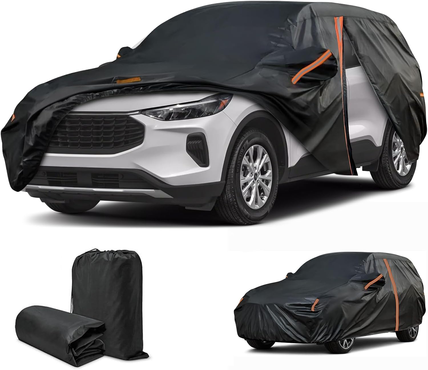 Car Cover for Ford Escape 2001-2012 2015-2017 2018-2025, Cover for Escape, Custom Fit Escape Cover, All Weather Waterproof,Outdoor Car Cover Sun UV Dust Snow Protection, SUV Cover with Door Zipper