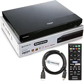 Dynastar Leitor De Blu-Ray 4K Uhd Sem Região Compatível Com Sony Ubp-X700M, Código Multirregional Sem Registro, Reprodução Uhd 4K, Blu-Ray Zona A, B, C Mais Dvd Região 0-8, 3D, Wi-Fi, Upscaling 4K,