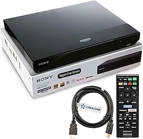 Dynastar Leitor De Blu-Ray 4K Uhd Sem Região Compatível Com Sony Ubp-X700M, Código Multirregional Sem Registro, Reprodução Uhd 4K, Blu-Ray Zona A, B, C Mais Dvd Região 0-8, 3D, Wi-Fi, Upscaling 4K,