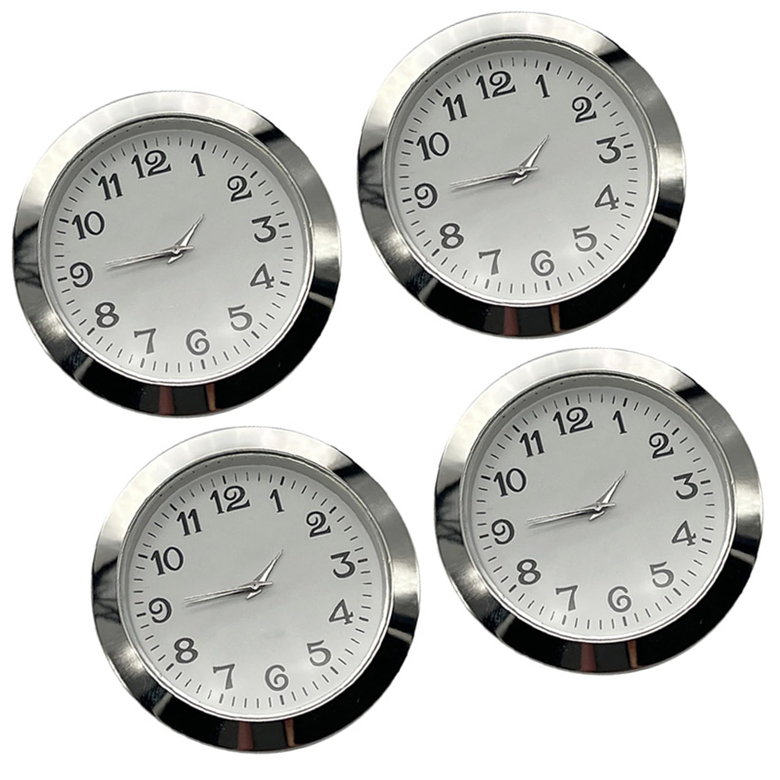 YROHGKPN Of 4 55mm Quartzs Round Clock Heads Insert with Arabic or Roman Numerals for Crafting and Repair Replacement Roman Numerals Insert