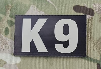 BritKitUSA Infrared K9 Tan & Black Patch Dog Handler MWD MP Army Navy USAF Police SWAT Dog