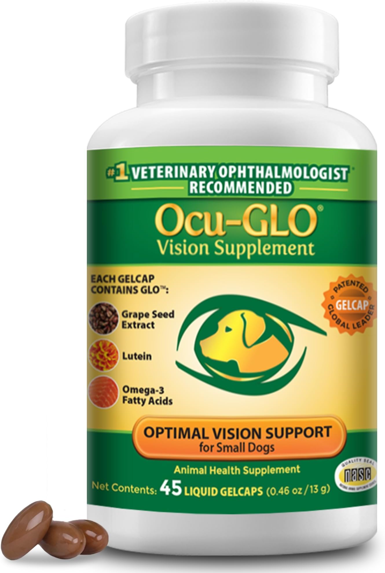Ocu-GLO Vision Supplement for Small Dogs (45ct)