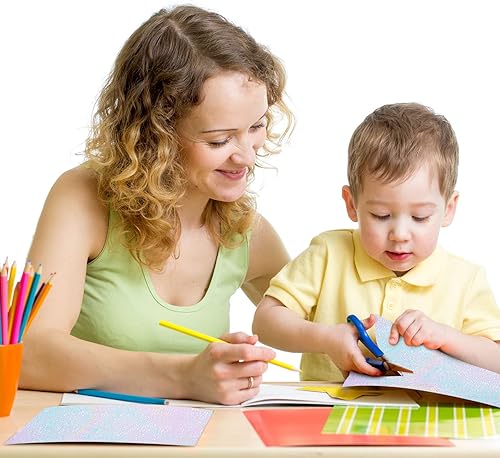 Miniatura 7 de 72 hojas de papel adhesivo holográfico, película laminada de vinilo holográfico transparente A4, papel autoadhesivo impermeable, 11.7 x 8.3 pulgadas