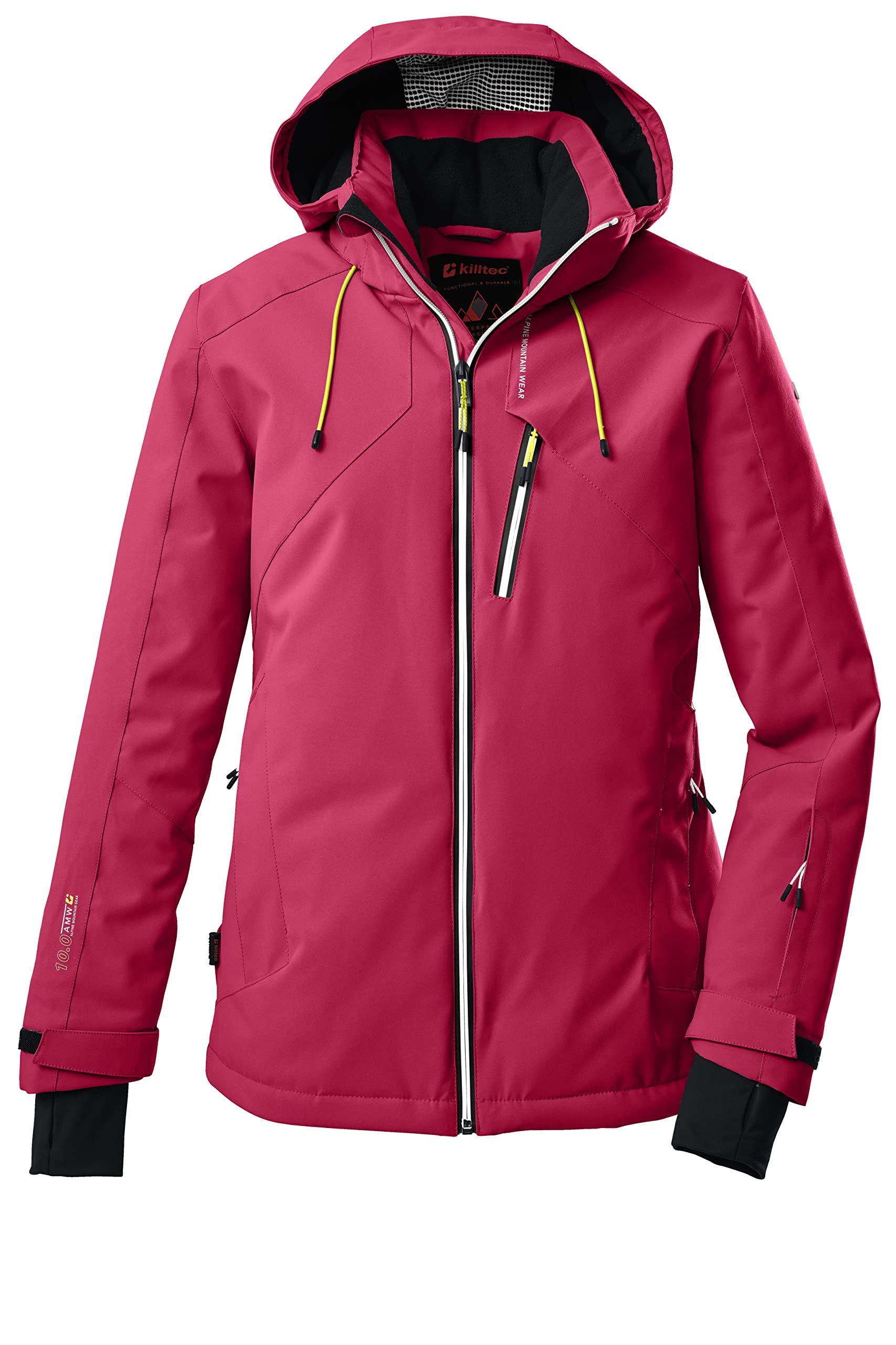 Killtec Damen Ksw 10 Wmn Ski Jckt Skijacke/Funktionsjacke mit abzippbarer Kapuze und Schneefang