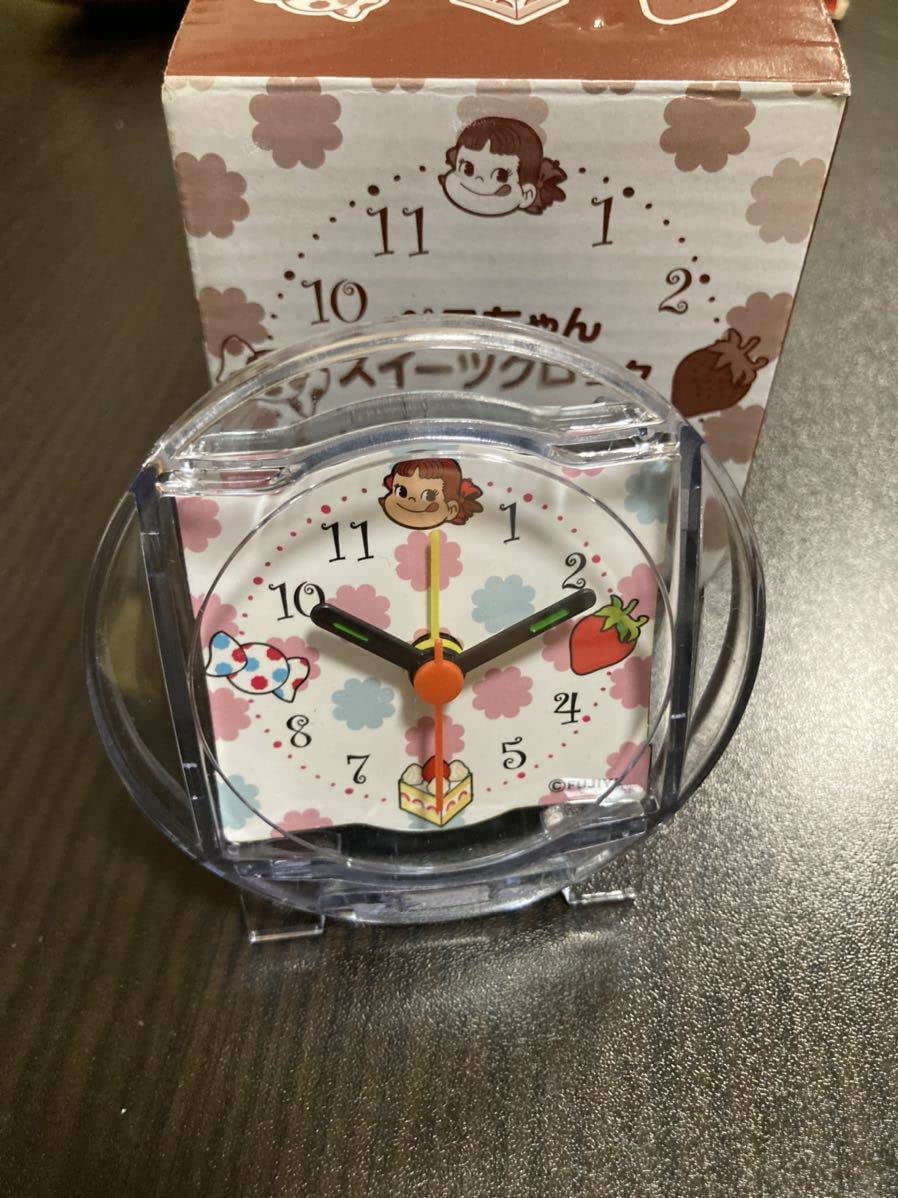 Amazon.co.jp: 不二家 ペコちゃん スイーツクロック アラーム付き