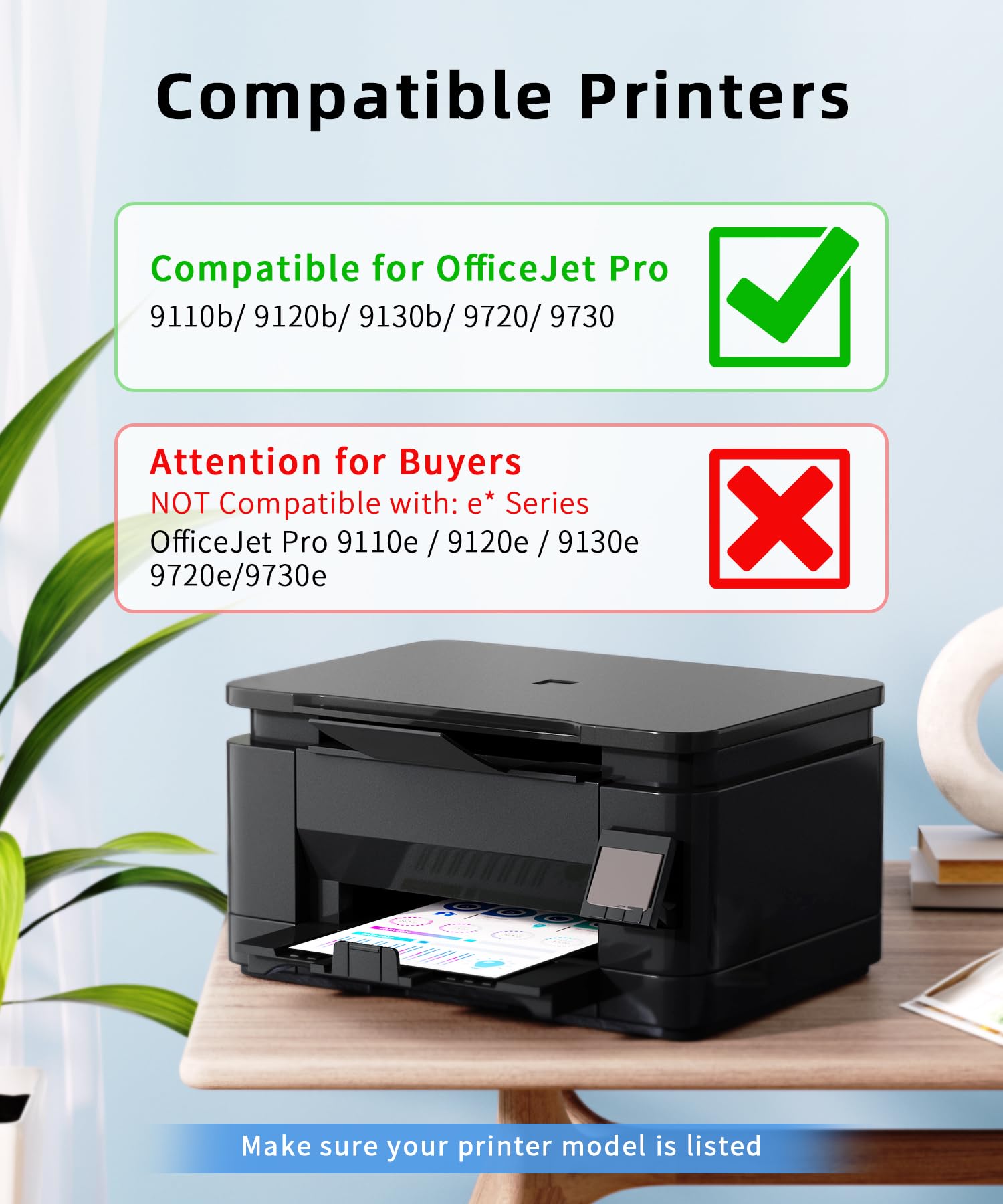 Q-image 397XL 937e compatibile per Cartucce HP 937 xl per HP Officejet Pro 9110b 9720b 9130b 9720 9730 (Nero, Ciano, Giallo, Magenta)