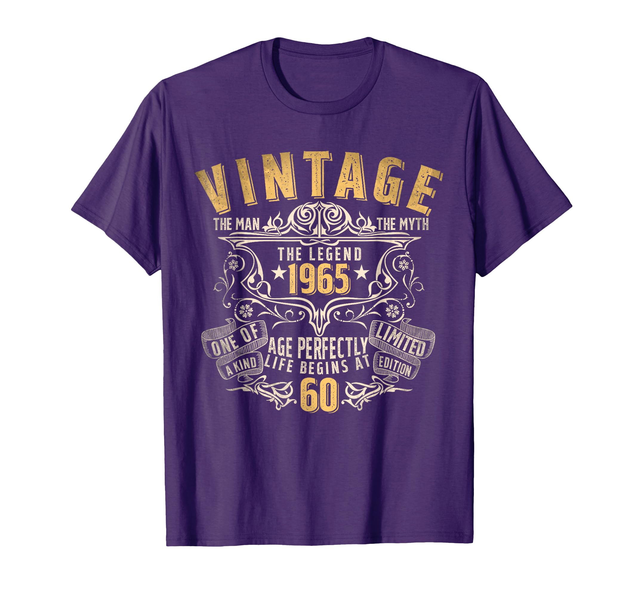 60 Year Old Gift Vintage 1965 Man Myth Legend 60th Birthday T-Shirt