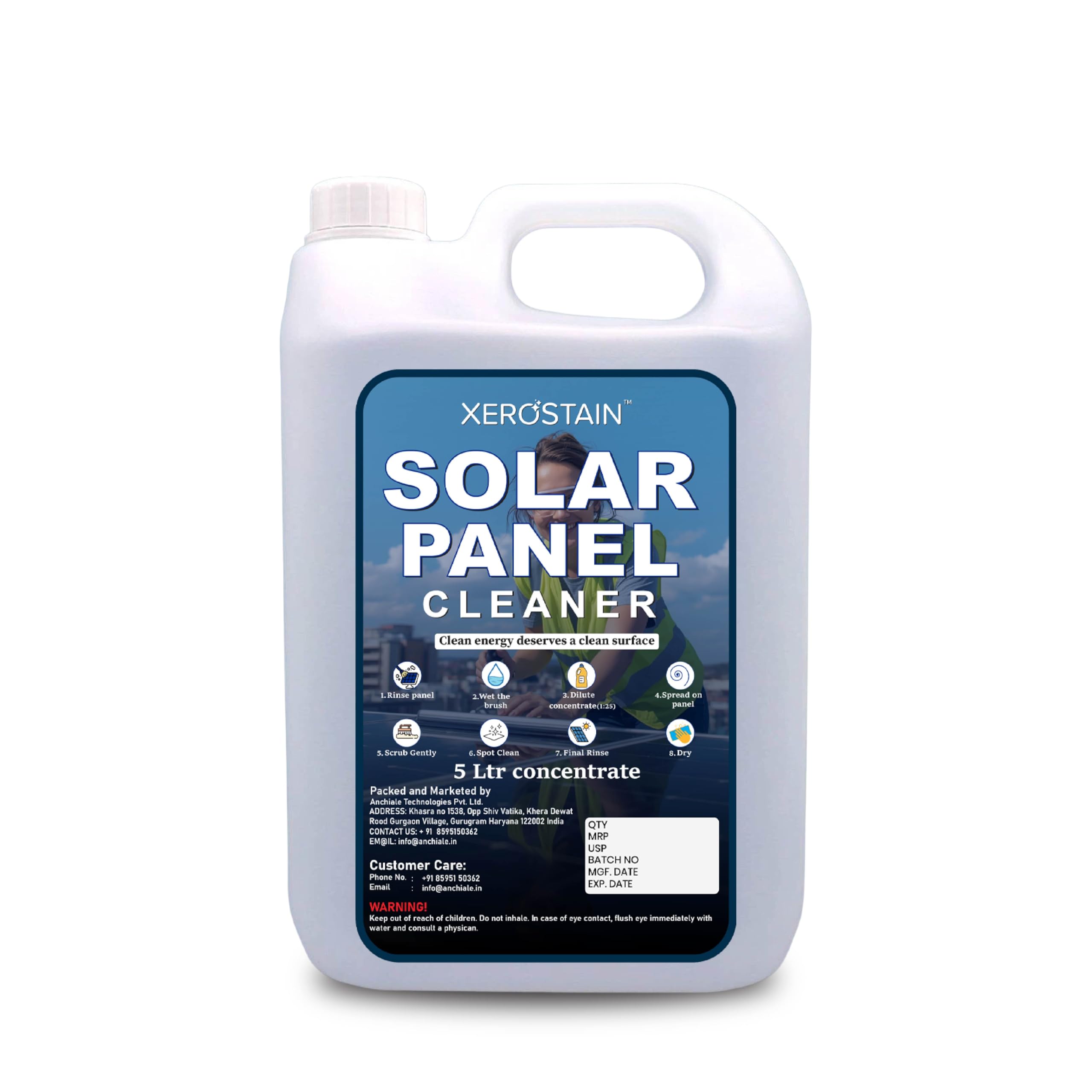 Premium Solar Panel Cleaner (4.5 Ltrs) | Concentrated Liquid | Eco-Friendly | Boost Solar Power Efficiency | Maximum Energy Efficiency & Safe for All Solar Panels. (4.5 Ltrs)-image-11