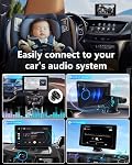 7" HD Caméra de voiture pour bébé à écran tactile - Moniteur de bébé de voiture, 1080p Ultra Vision nocturne, lumières infrarouges invisibles, 150° Angle large, Compatible avec Apple CarPlay, Installation facile, convient à la plupart des voitures