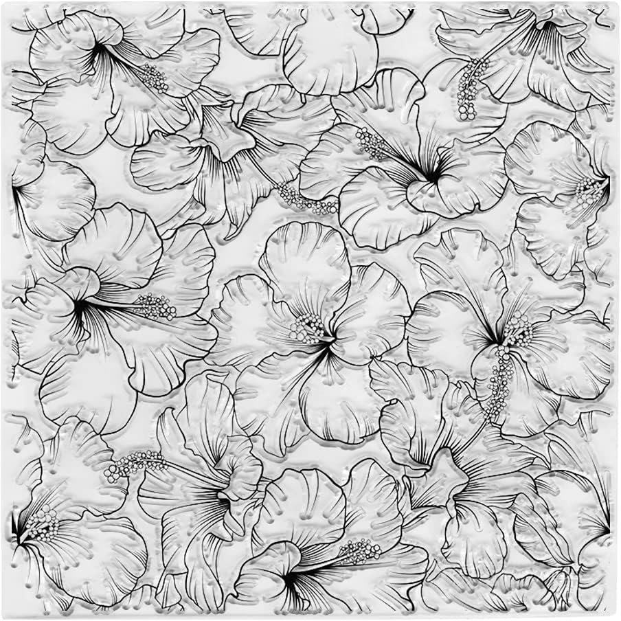 Amazon.com: Flowers Background Clear Stamps for Card Making ...