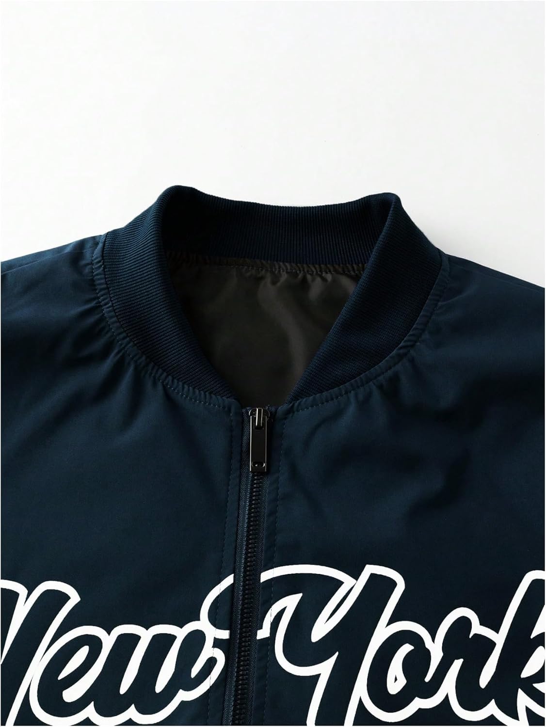 Men's Letter Graphic Varsity Jacket Letterman Long Sleeve Bomber Zip Up Baseball Jackets Coats Streetwear - Image 4