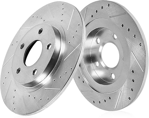 Callahan CDS05307 - Rotores perforados y ranurados de 5 lengüetas 2 compatible con BMW E38 E39 740 840 850 Series