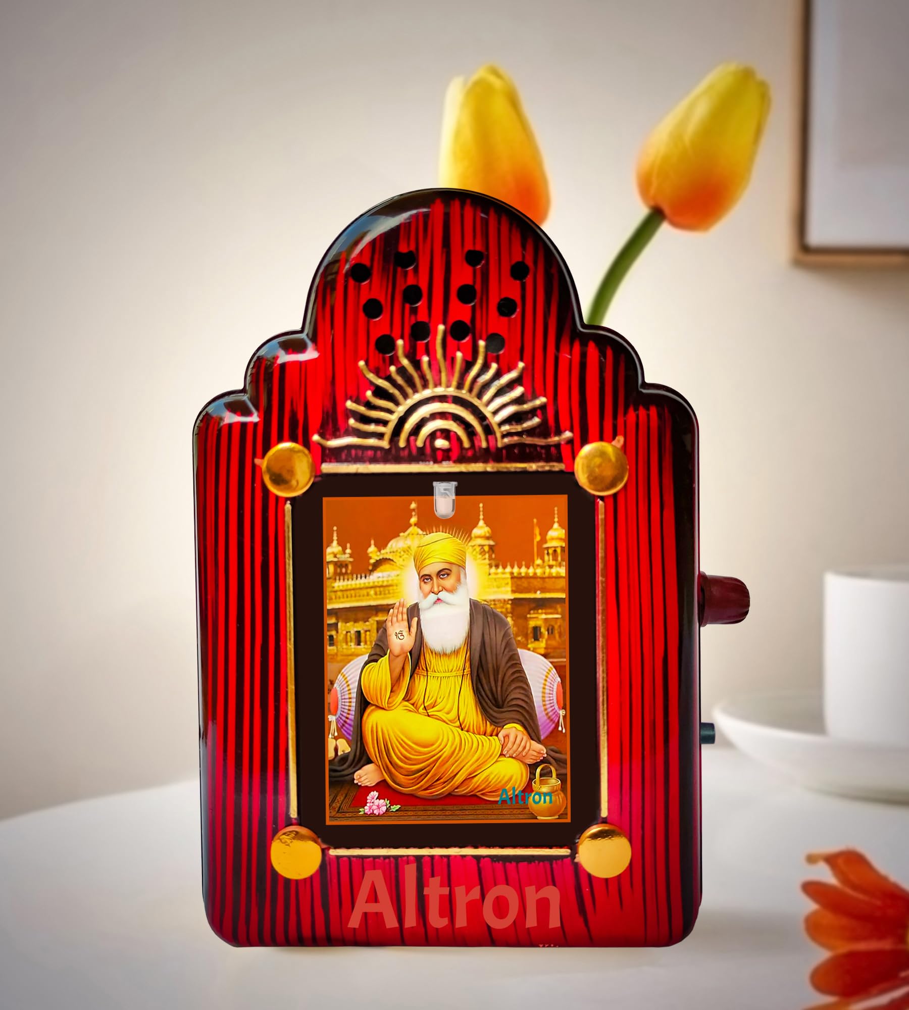 Altron Sikh Mantra Chanting Box | Satnam WaheGuru Chanting Speaker Box | Best Sikh Mantra Chanting Speaker | Ek Onkar Chanting Device | 10 in 1 Sikh Mantra Chanting Speaker Box | Gurbani Speaker.-image-10