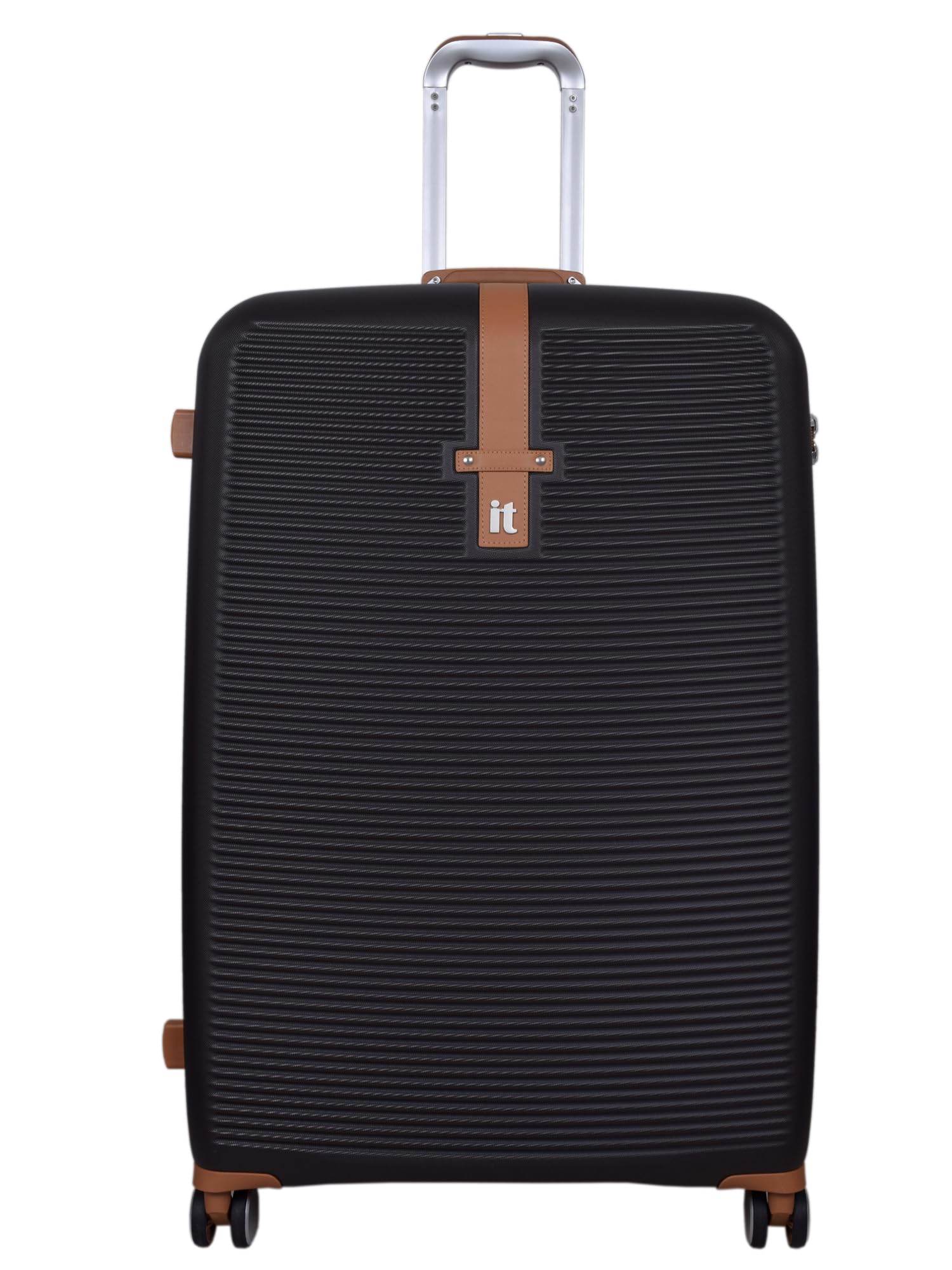 Shoreside Brown-Large-28 inches Expandable Check-in Luggage with Wet Pouch Inside Hard Case Beautiful Interior 8 Wheel Trolley Bag-image-22