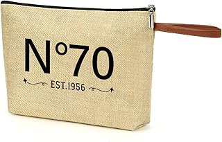Bolsa de maquillaje de yute para mujer, 40, 5...