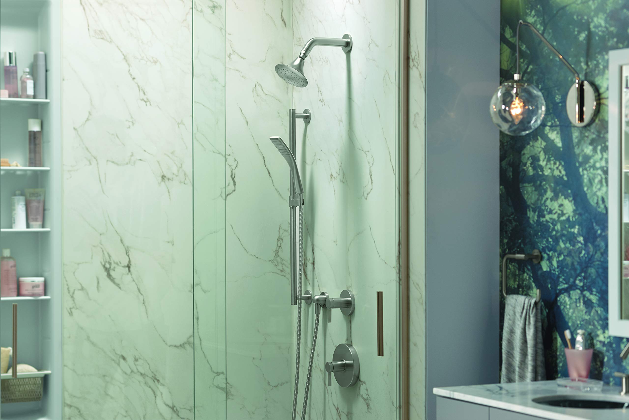 Kohler Metal Spatula Large Hand Shower with Hose (Silver, Vibrant Brushed Finish) (B0835LH7M1) Amazon Price History, Amazon Price Tracker