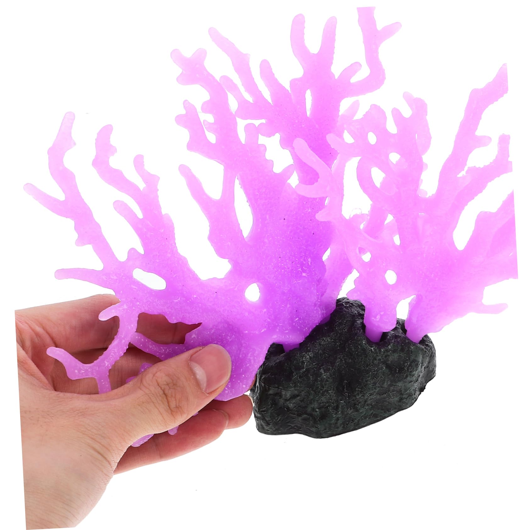 Mikikit Artificial Coral Plant Aquarium Decoration Vivid Coral Ornament for Fish Tank Chic Home Decor for Aquatic Landscapes