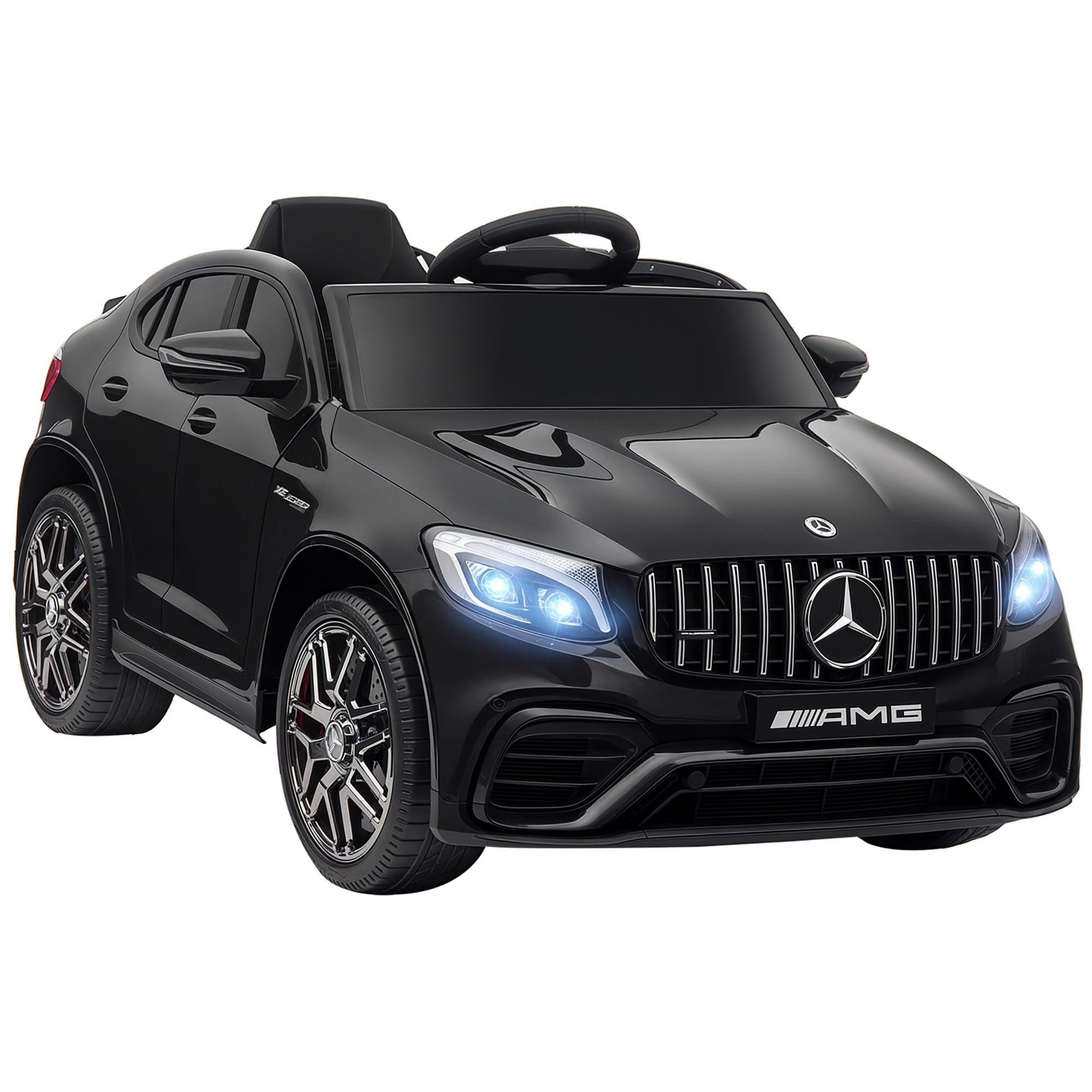 HOMCOM Coche Eléctrico para Niño +3 Años con Mando a Distancia, Batería 12V, 30kg, 115x70x55cm