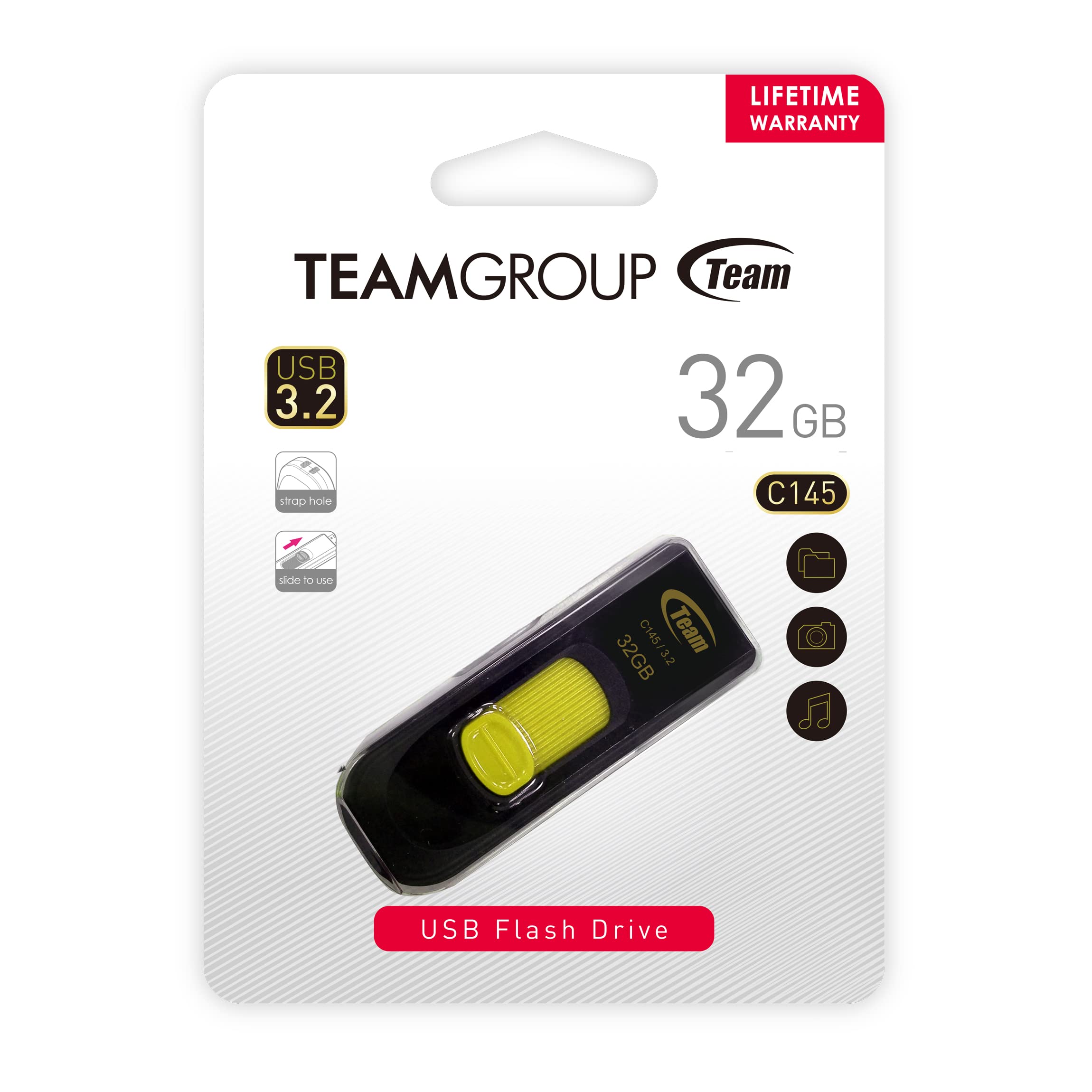 Team C145 Chiavetta USB 3.0 Portatile – 64 GB, Compatta E Resistente, Per Trasferimento Dati Rapido