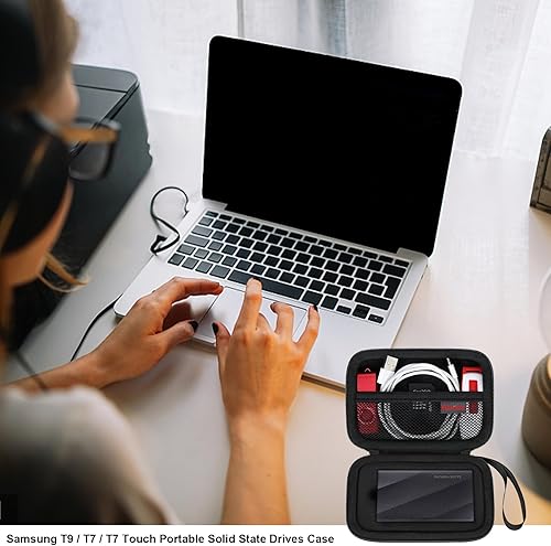 Miniatura 7 de Funda rígida de transporte para Samsung T9  T7 Shield  T7  T7 Touch unidades portátiles de estado sólido 500 GB 1 TB 2 TB 4 TB USB 3.2 SSD externo