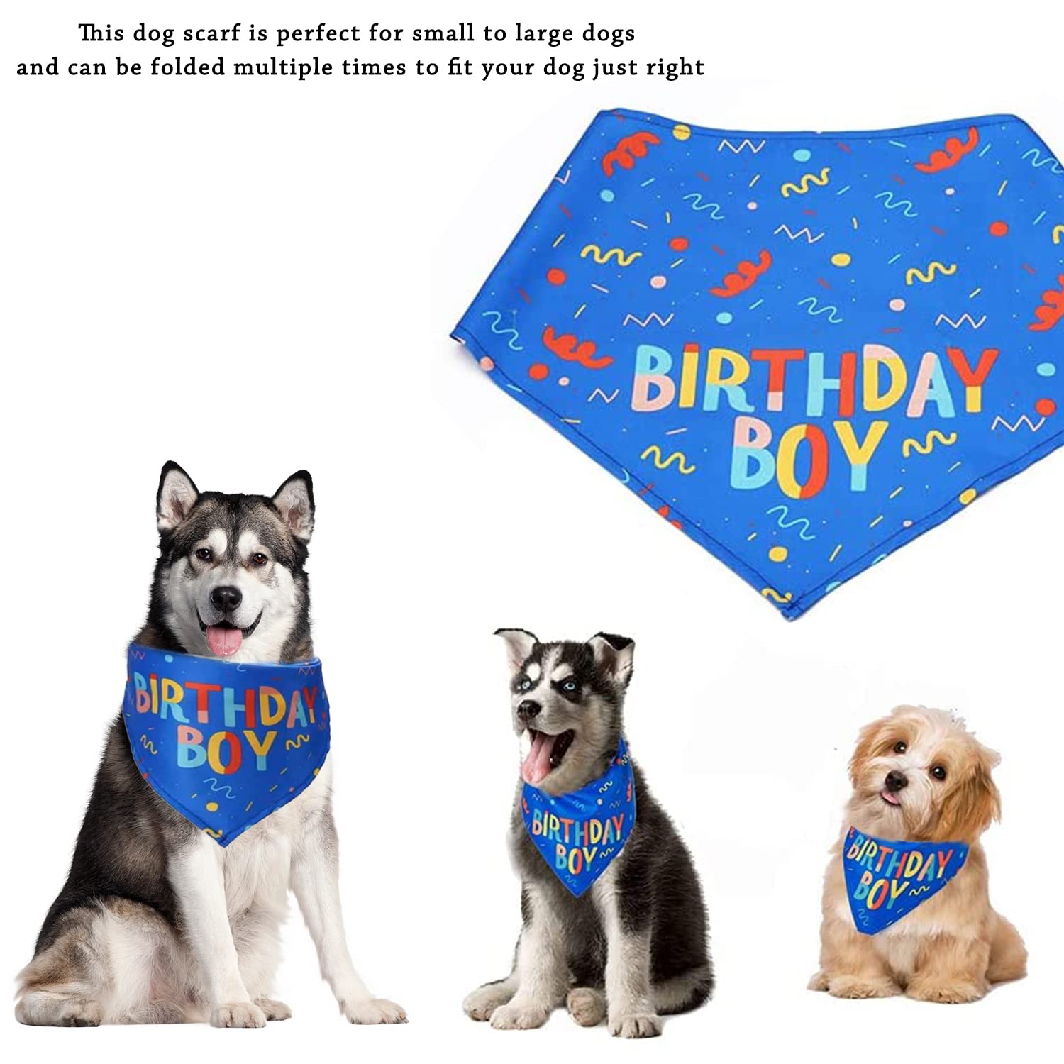 Hunde-Geburtstags-Bandana – Mit Aufdruck „It’s My Birthday“, Für Kleine Bis Große Hunde, Hellrosa