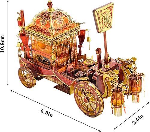 Miniatura 4 de Rompecabezas de metal 3D para adultos, kit de modelo de metal, rompecabezas de metal 3D mecánico retro para boda, bloques de construcción de
