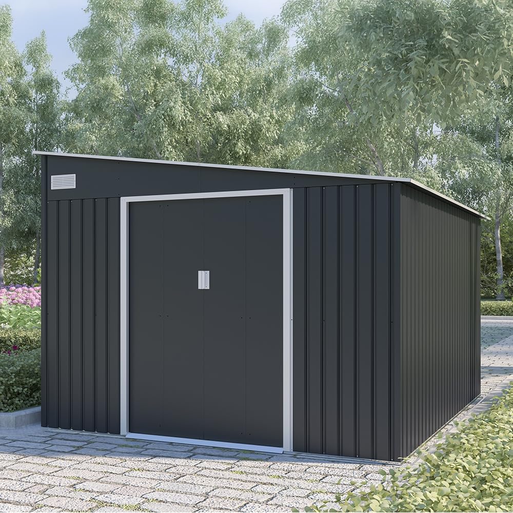 Produce Shop Casetta da Giardino in Metallo Porta Attrezzi 279x321x203cm Maratea