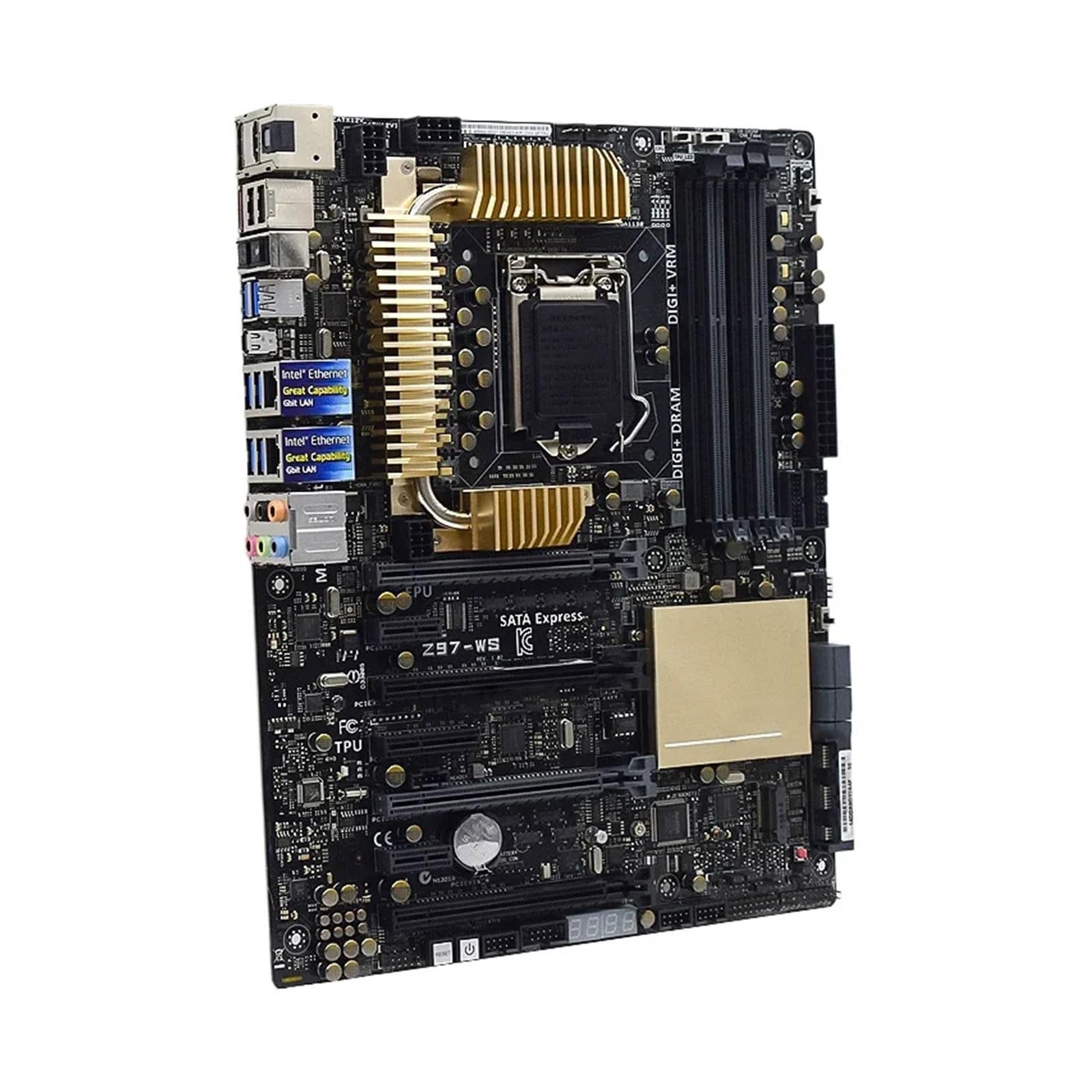 Motherboard Scheda Madre Workstation Fit for Z97-WS LGA 1150, Z97 DDR3 32GB USB3.0 M.2 SATA III Supporto 5a/4a Generazione Supporto Core i5-4690S