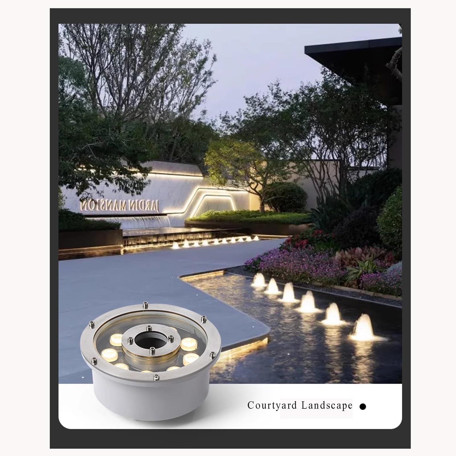 Luci LED per laghetti, luci subacquee per Piscine, IP68, Impermeabili, a Bassa Tensione, AC12/24V, faretti da Giardino per Piscine, Giardini, fontane, Giardini rocciosi, cascate, faretti Decorati