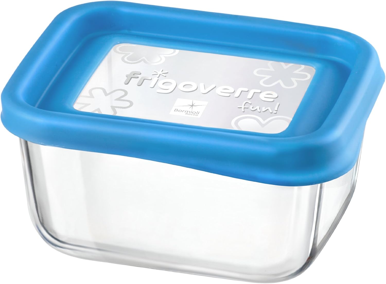 Bormioli Rocco Frigoverre Fun Square Glass Container with