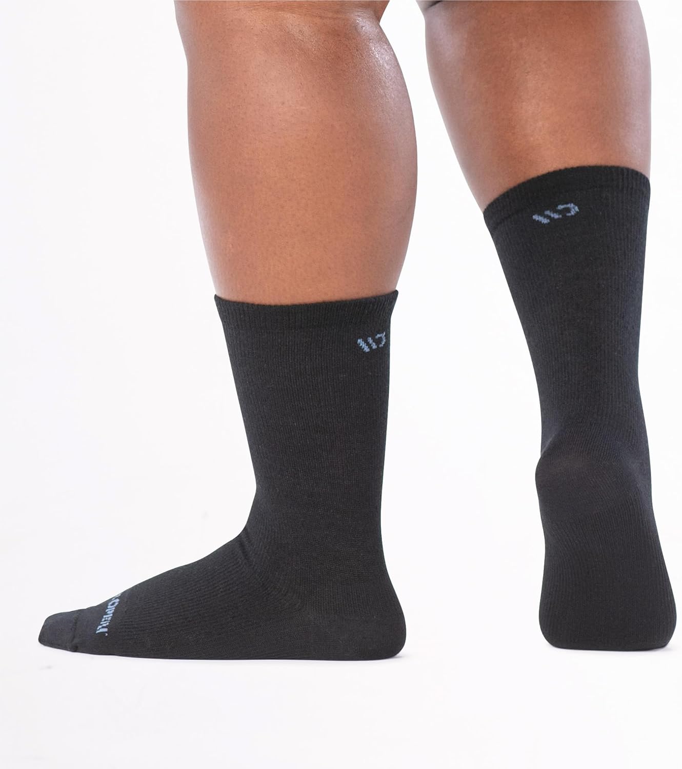 Wide Open Crew Socks for Women Merino Wool Lightweight Solid Basic Style 9513 - Image 4