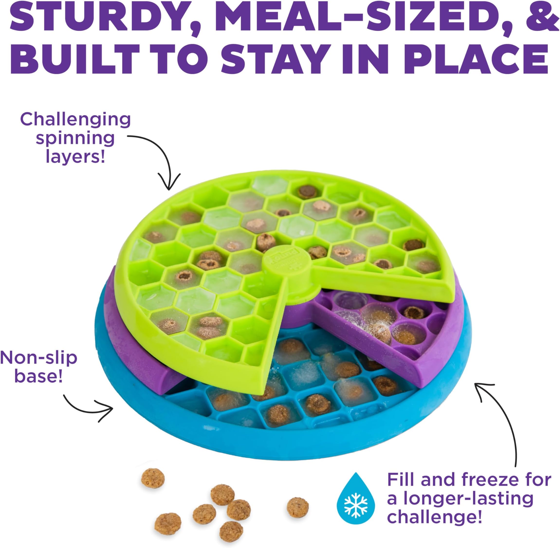 Nina Ottosson by Outward Hound Lickin' Layers Interactive Dog Puzzle Game and Slow Feeder