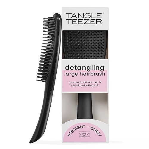 Tangle Teezer Ultimate Detangler - Cepillo para cabello húmedo y seco, elimina nudos y reduce el quiebre, para cabello largo, grueso y rizado,