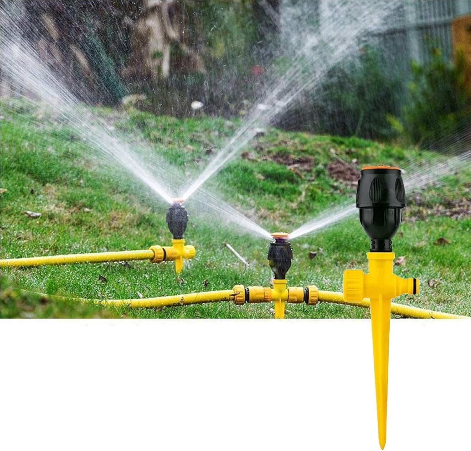 Water Sprinkler, 360° Rotatable Motion Activated Sprinkler