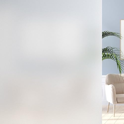 DOWELL Película opaca total para ventana, privacidad para oscurecer la habitación, 100% bloqueo de luz, cubierta de ventana de adherencia estática,