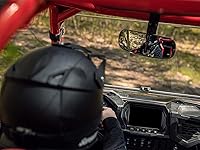 Vista 3 de SuperATV Espejo retrovisor UTV para Tracker 800SX 2019+ Gran angular Mide 10.25 x 4 pulgadas - Espejo totalmente ajustable con bola pivote