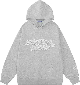 Aelfric Eden Womens Graphic Hoodies Star Lace Print Hoodie Pullover Y2k Cute Oversized Hooded Sweatshirt