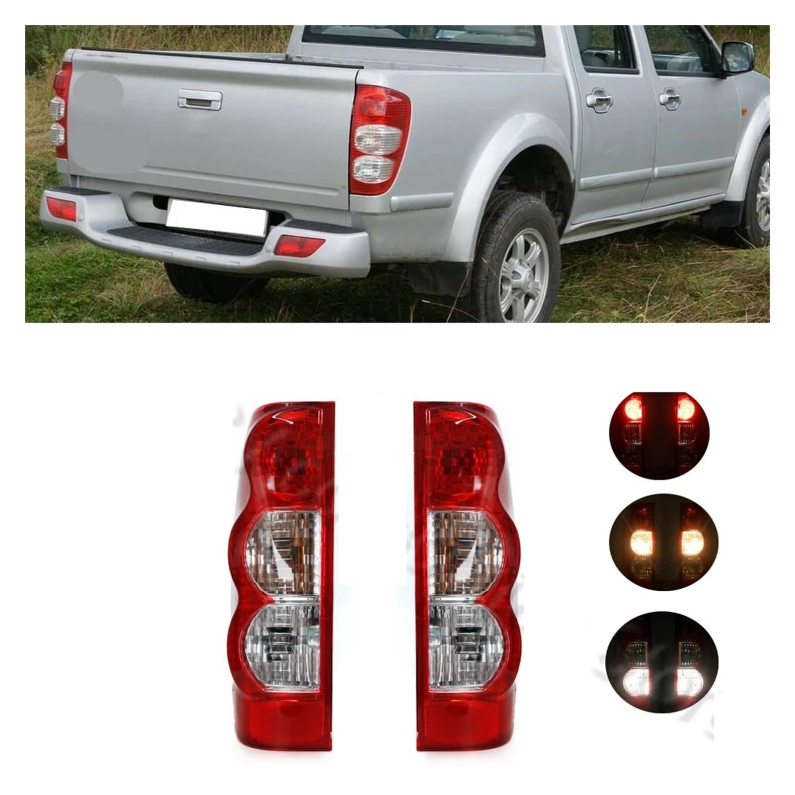 Ensemble Arrière Feu Pour Great Pour Wall Pour Wingle 3 5 V240 V200 E * U Version 4133300-P00 Pour Feu Arrière Voiture Feux D'avertissement Freinage Clignotant