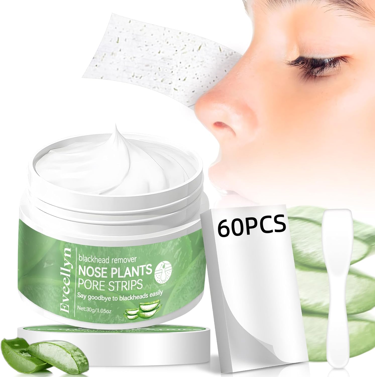 2set Lanbena Crema Per La Rimozione Dei Punti Neri Maschera Per Il Naso Facciale Strisce Per Pori Vegetali Acne Peel Off - Foto 8