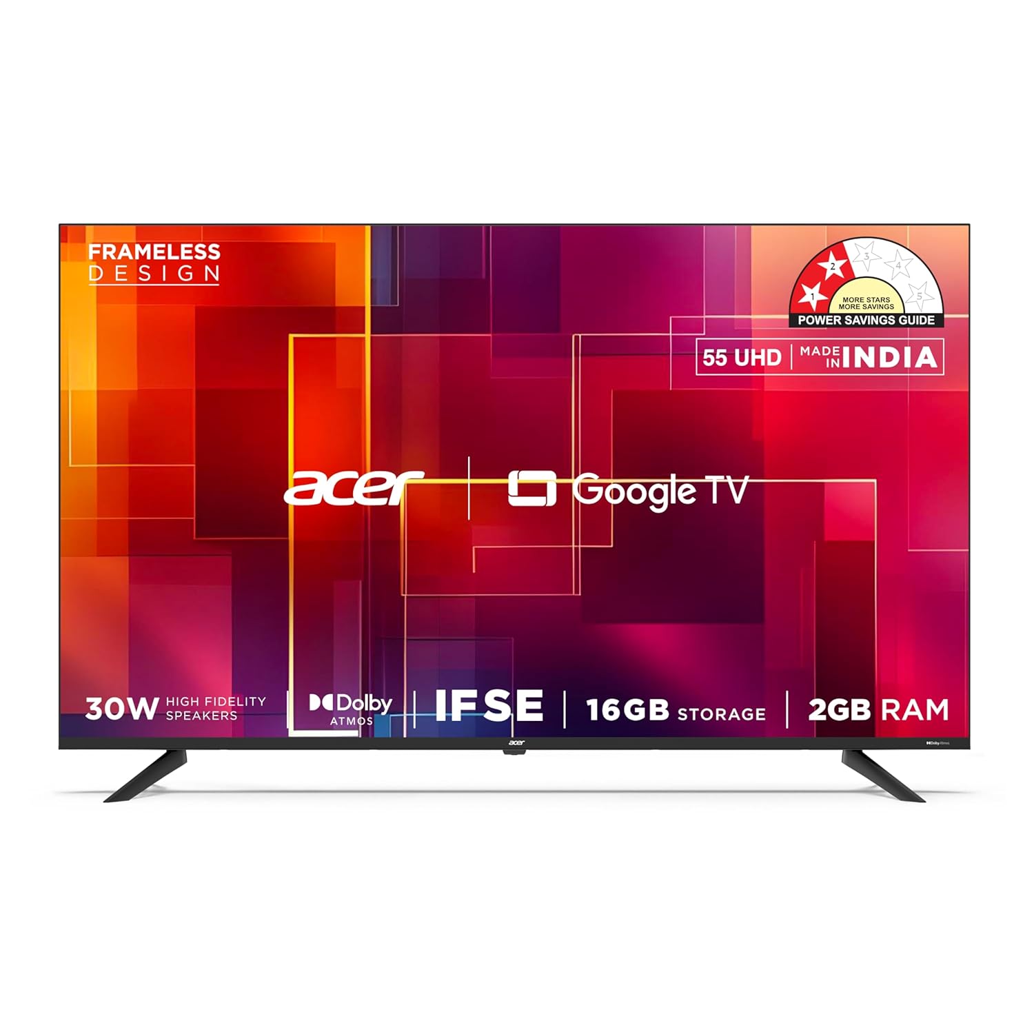 Acer 139 cm (55 inches) G Plus Series 4K Ultra HD LED Smart Google TV AR55UDGGR2851AD Acer 139 cm (55 inches) G Plus Series 4K Ultra HD LED Smart Google TV AR55UDGGR2851AD